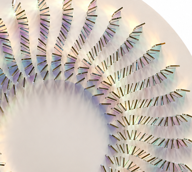 Everlasting Prism, a luminous circular spectrum of iridescent colour