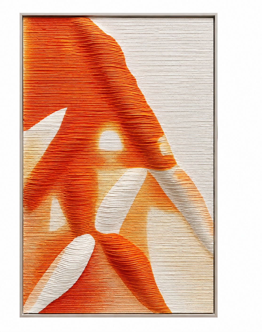 Ember Rise, flowing organic forms in vivid earthy reds