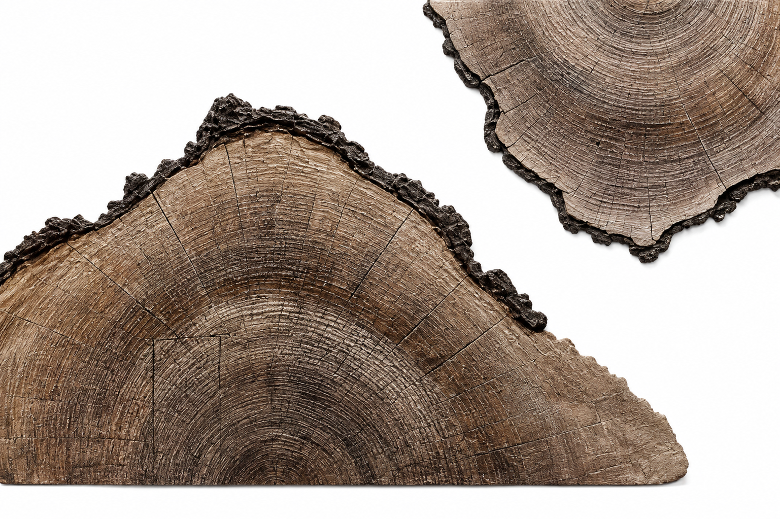 Earth Rings, an organic artwork inspired by natural sediment layers