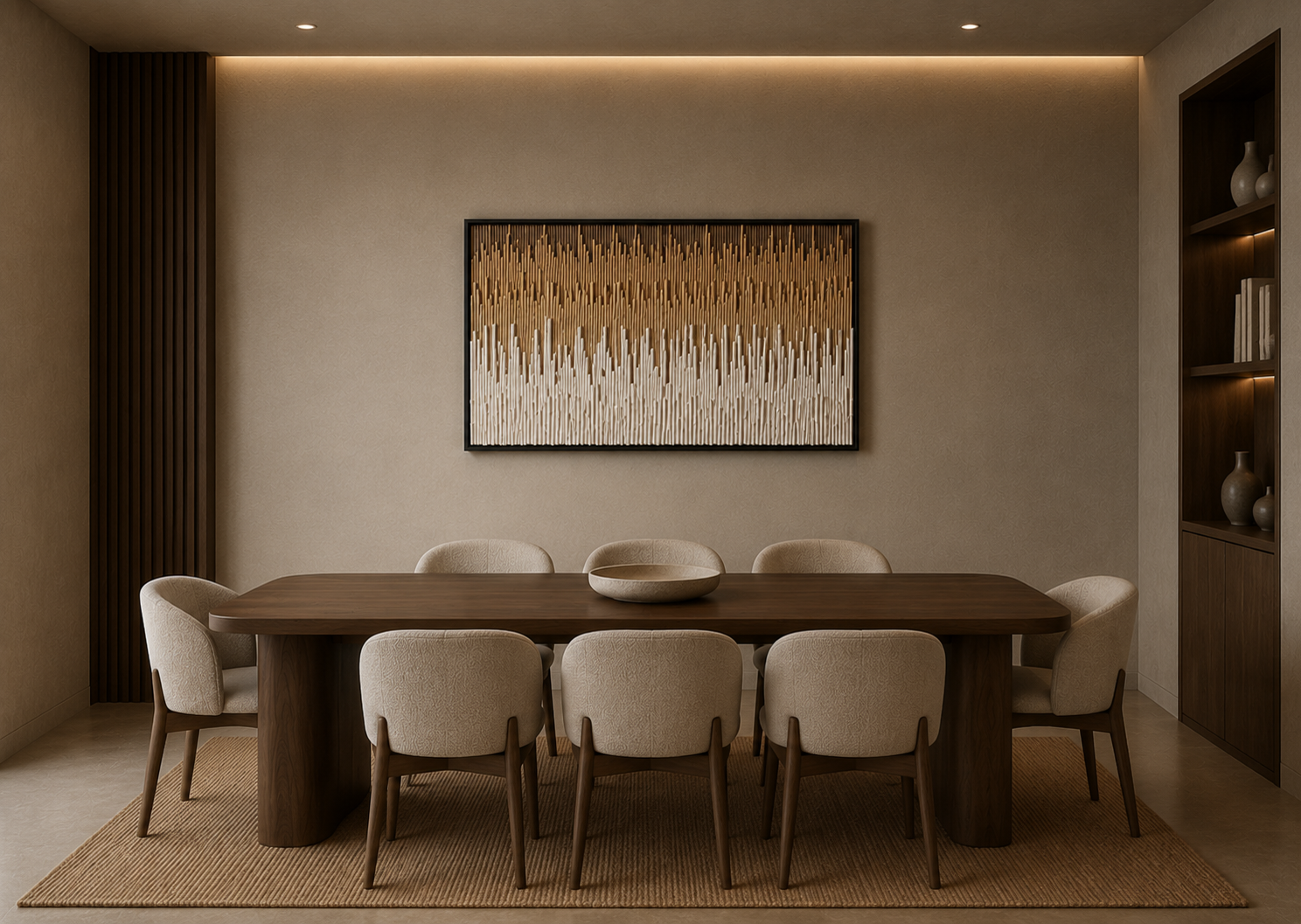 Golden Cascade displayed in an elegant interior