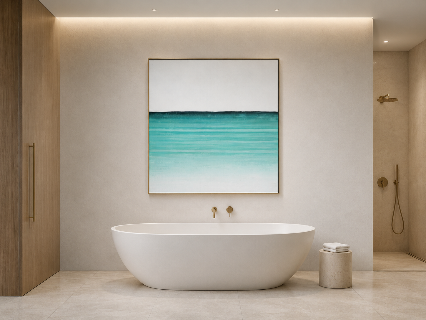 Horizon Calm displayed in a quiet contemporary interior