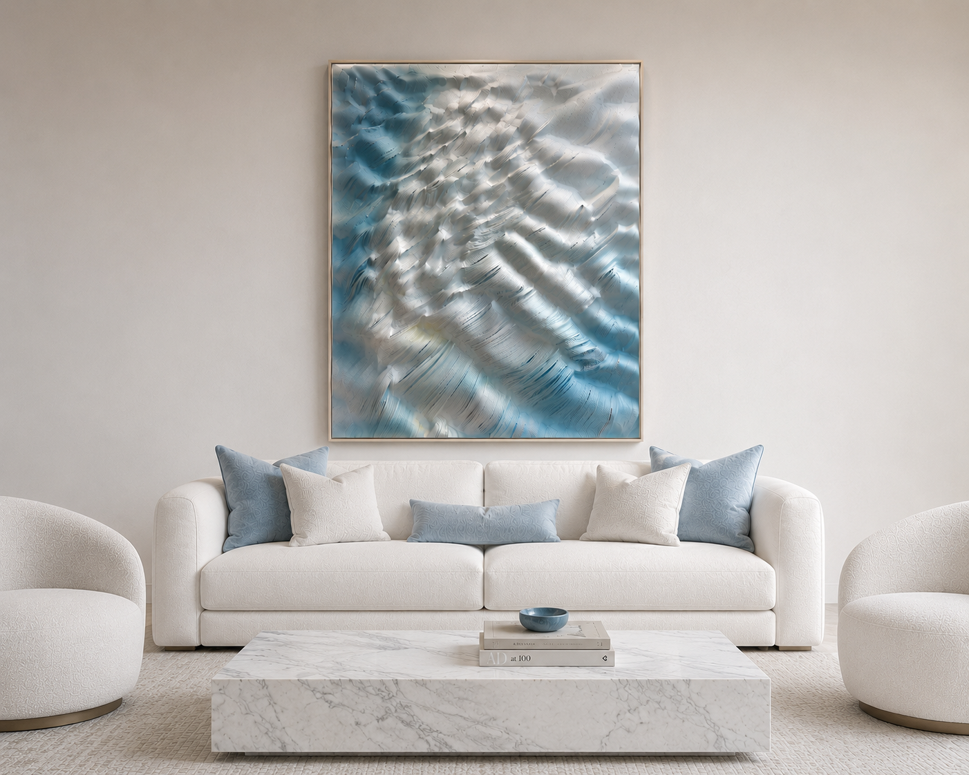 Ripple Bloom displayed in a calm living room